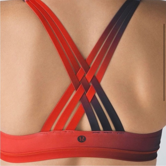Lululemon Game Day Top (Fan Gear) - Fade To Glory Black Red, Size 4 - Picture 2 of 11
